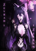 ZEVRAH [VTUBER] FRIDGE MAGNET CALLING CARD