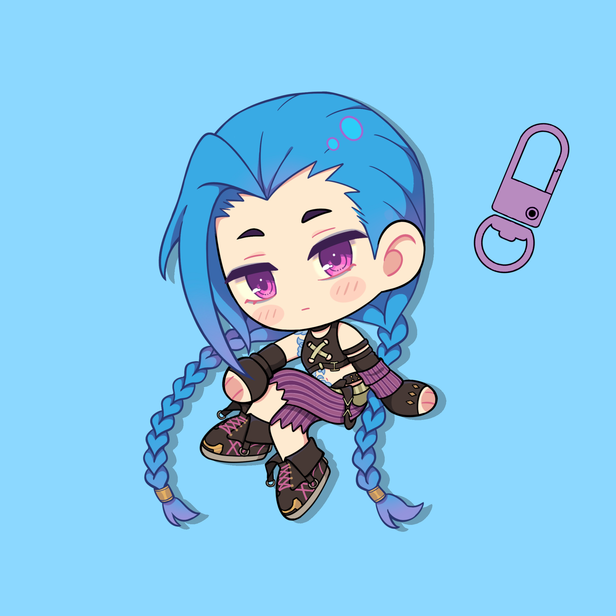 [PRE-ORDER] JINX [LOL] KEYCHAIN
