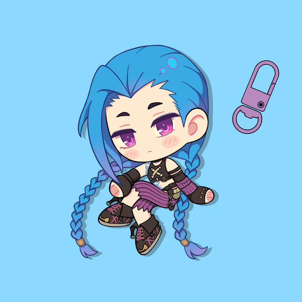 [PRE-ORDER] JINX [LOL] KEYCHAIN