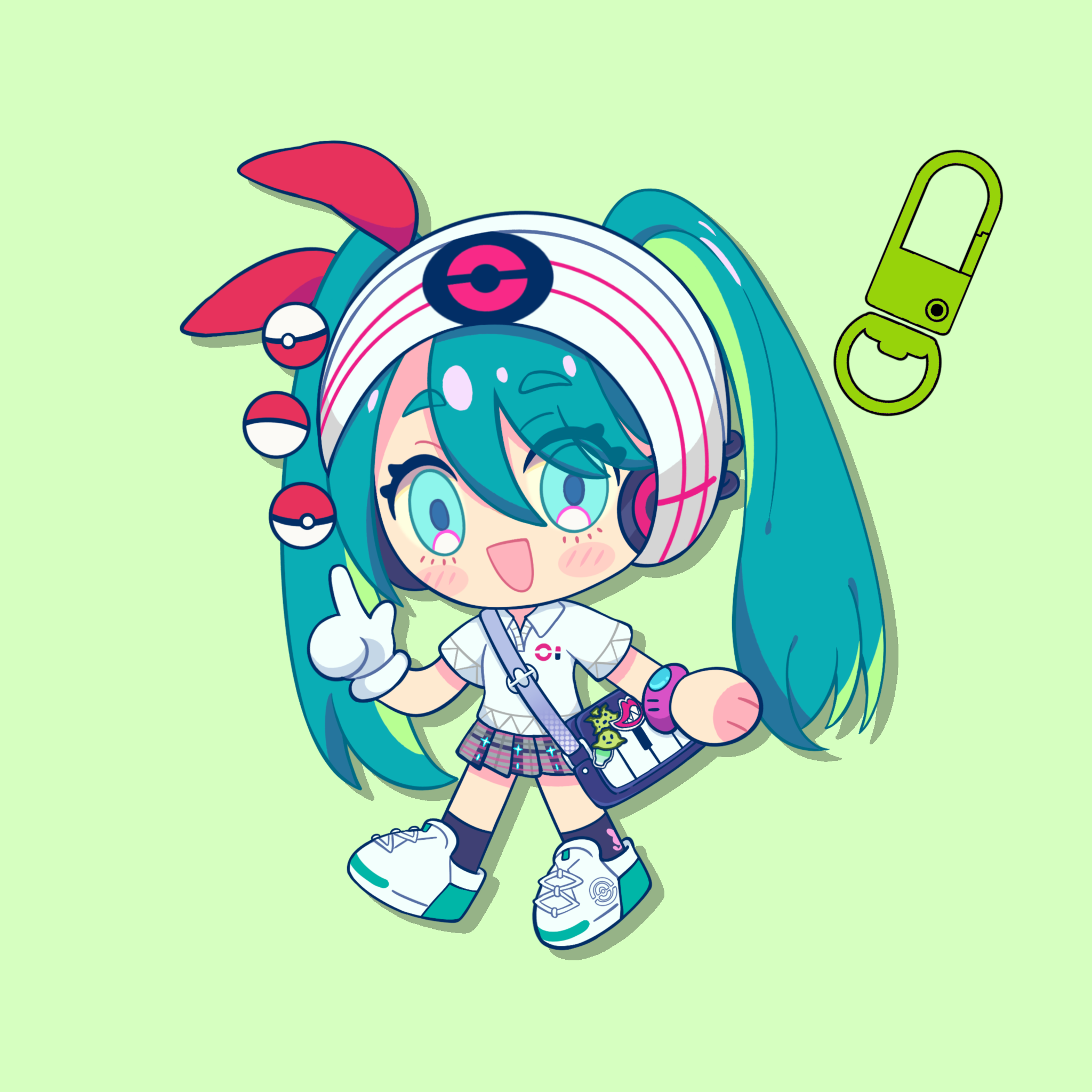 [PRE-ORDER] MIKU: PSYCHIC [PROJECT VOLTAGE] KEYCHAIN