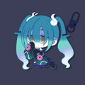 [PRE-ORDER] MIKU: GHOST [PROJECT VOLTAGE] KEYCHAIN
