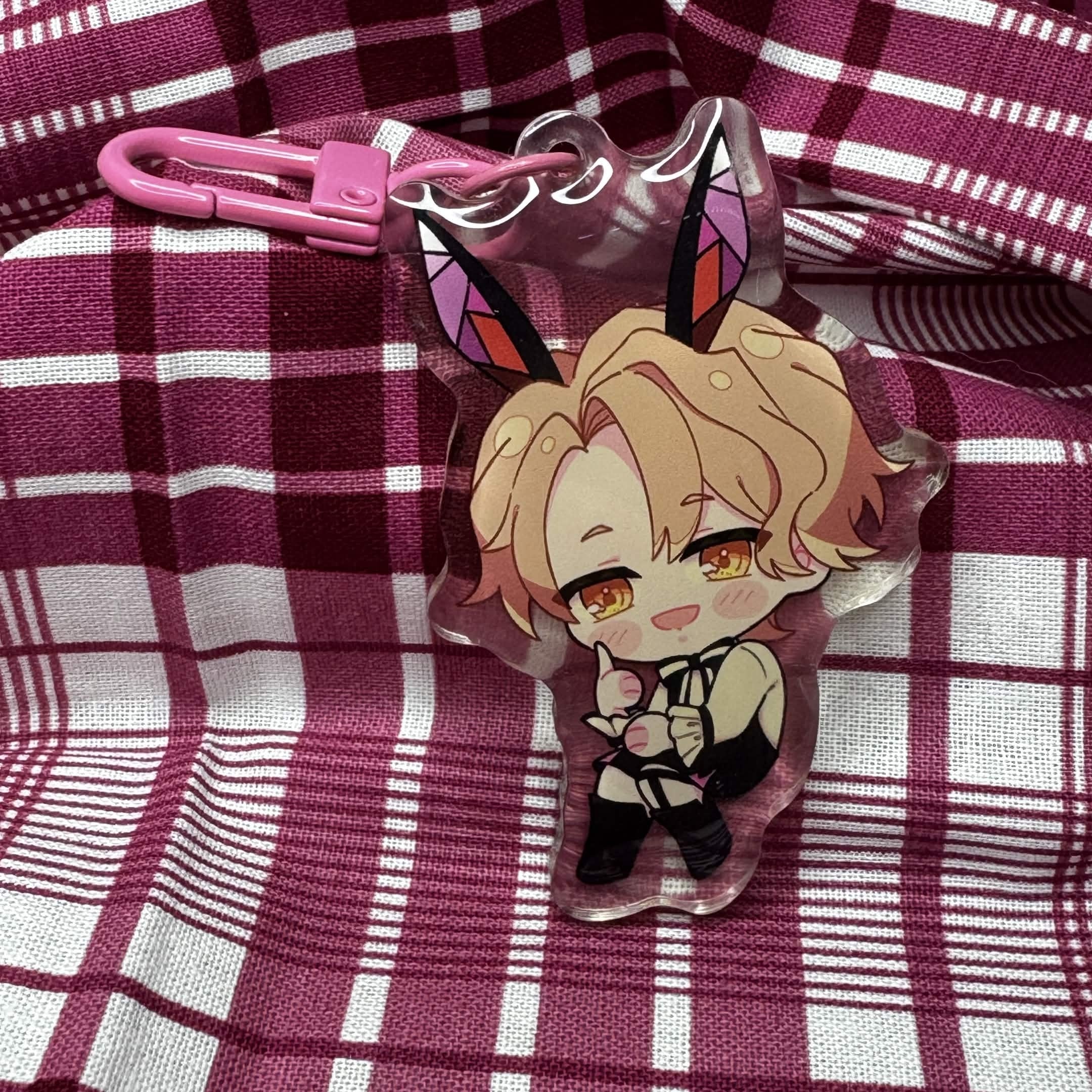 ASMODEUS [BUNNY]  [OBEY ME] KEYCHAIN