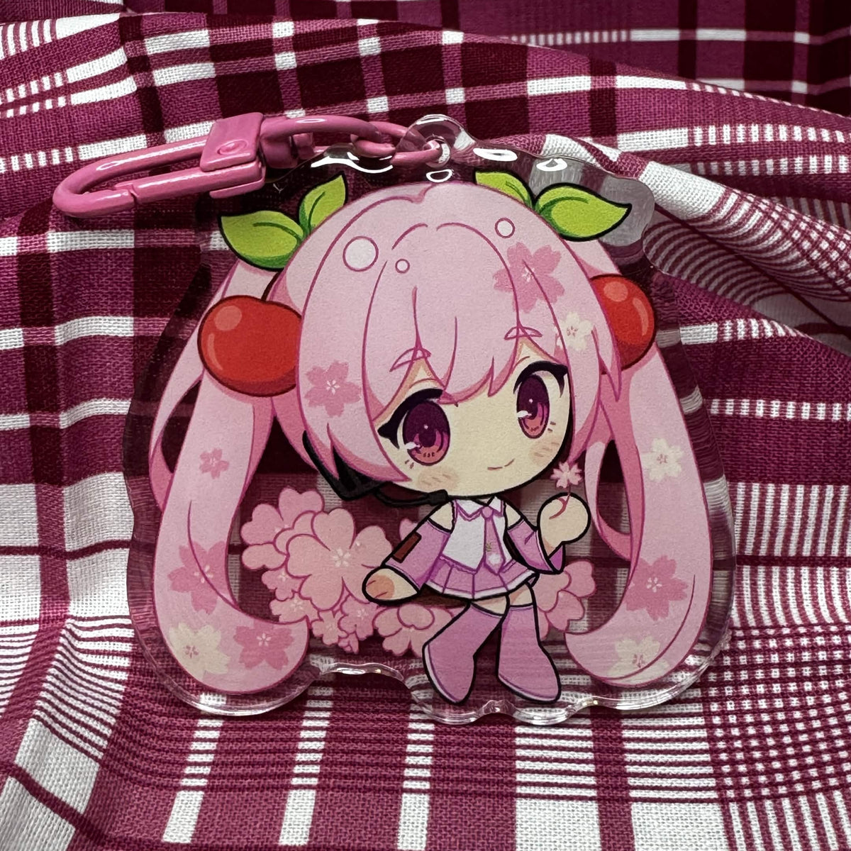 MIKU [SAKURA] [VOCOLOID] KEYCHAIN