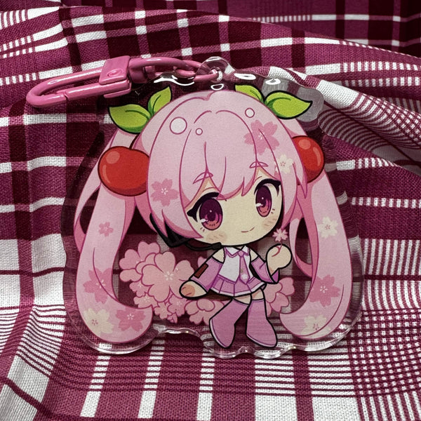 MIKU [SAKURA] [VOCOLOID] KEYCHAIN