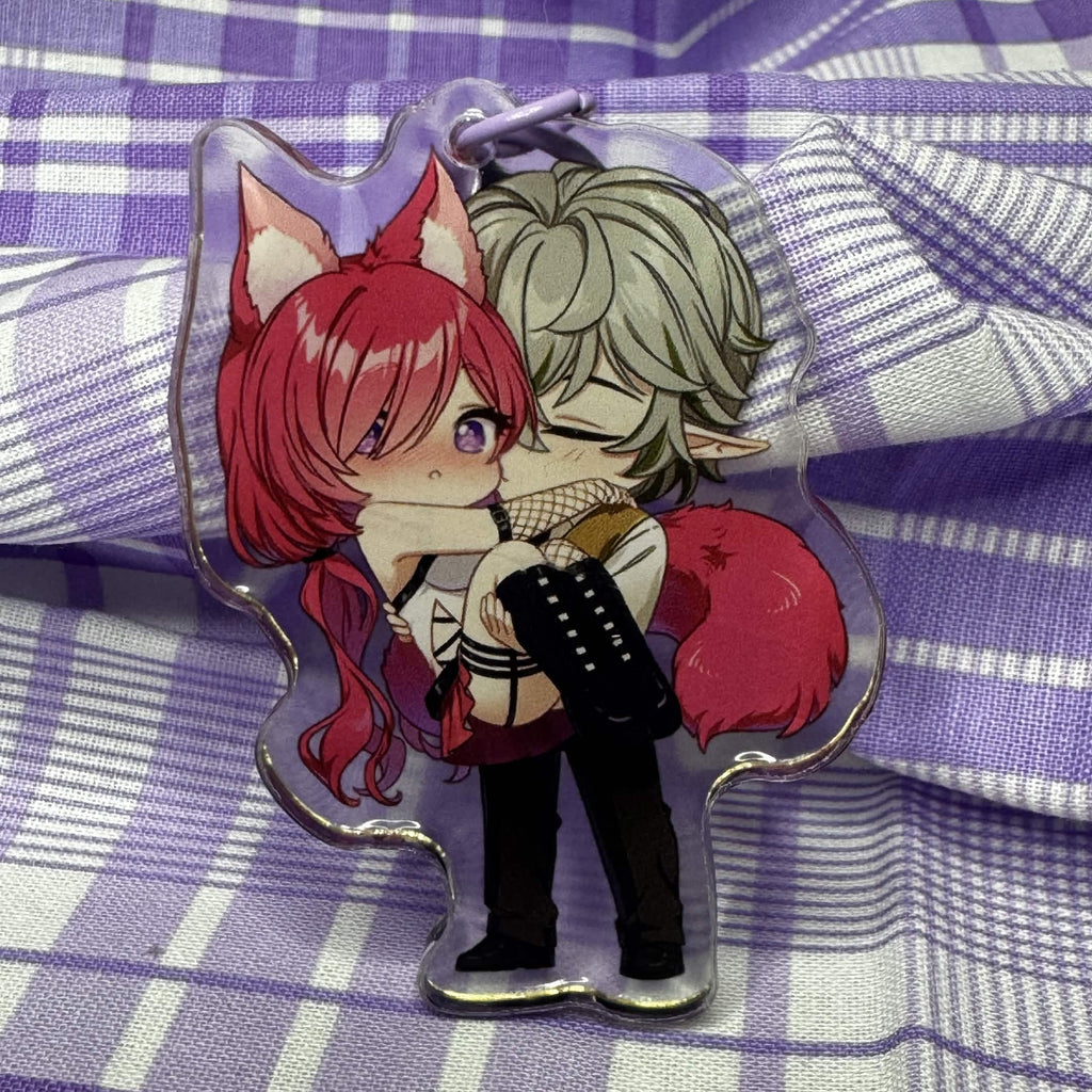 SHIORI & GLITCH [VTUBER] [MINE] KEYCHAIN